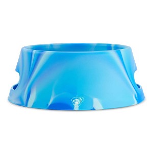Silipint: Aqua-Fur Silicone 18oz Dog Bowl, Colapsible/Foldable, Arctic Sky - 1 of 4