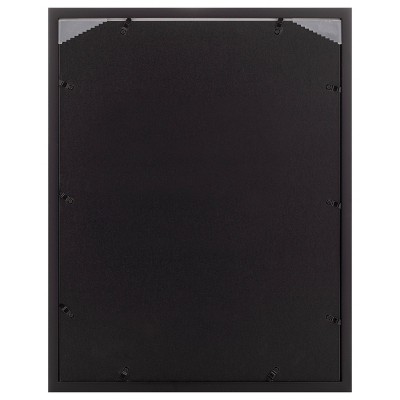 16" x 20" Black Wood Floating Wall Frame