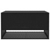 Cushion Box Black PE Rattan, Powder-Coated Steel, Polyester - 4 of 4