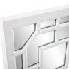 Howard Elliott 46.5"x15.75" Framed Aldrich Mirror Matte White: Modern Style, MDF & Glass, Wall Mount - 3 of 4