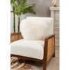 Saro Lifestyle Lush and Luxe Heart-Shaped Mongolian Lamb Fur Poly Filled Throw Pillow - image 3 of 3