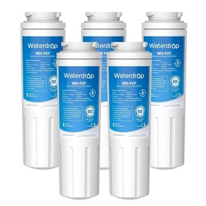 Waterdrop UKF8001 Refrigerator Water Filter 4, Replacement for Whirlpool EDR4RXD1, EveryDrop Filter 4, Maytag UKF8001AXX-750, 5 Filters - 1 of 4
