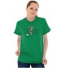 Santa Betty Boop Christmas Lights Womens Graphic T Shirt Tees Brisco Brands - 2 of 4