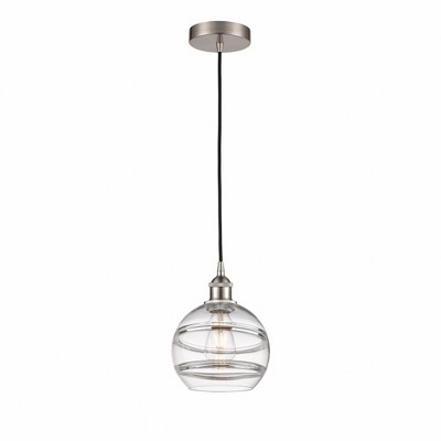 Rochester - 1 Light Cord Hung Mini Pendant In Industrial Style-9.88 Inches Tall and 8 Inches Wide