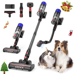 Teendow 500W Cordless Stick Vacuum Cleaner with Hose, for Carpet/Hard Floor, Brushless Motor, Rich Accessory, Gray - 1 of 4
