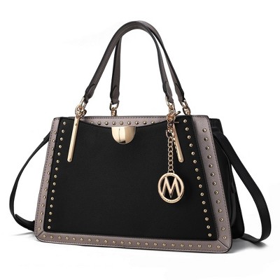 MKF Collection Aubrey Color Block Women's Satchel Bag by Mia K