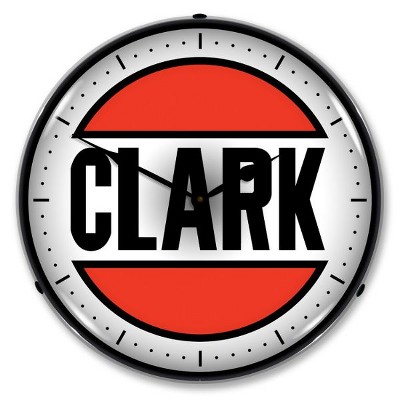 Collectable Sign & Clock Clark Gas LED Wall Clock