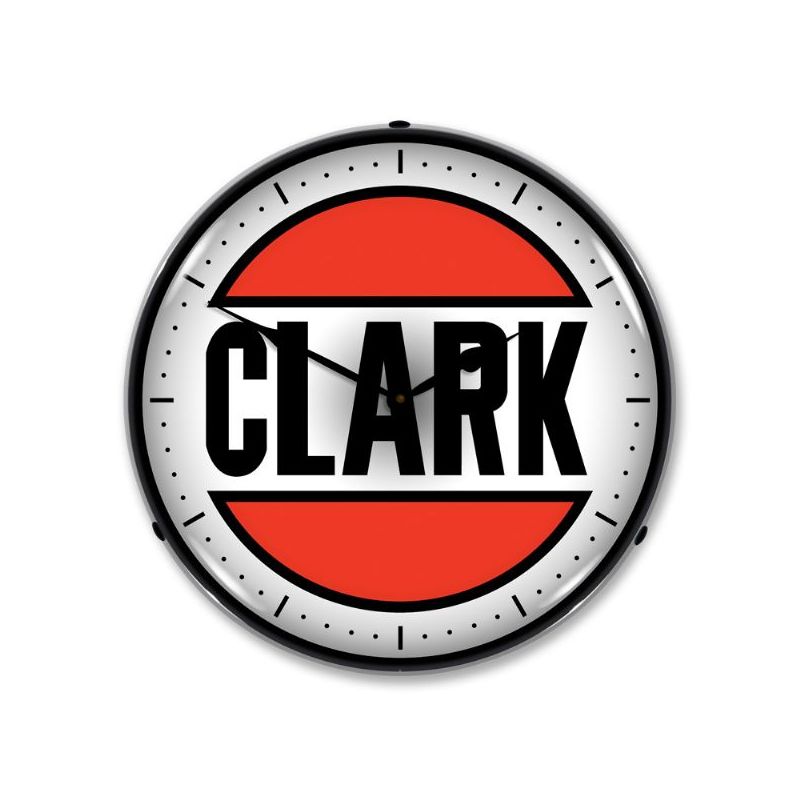 Collectable Sign & Clock | Clark Gas LED Wall Clock Retro/Vintage, Lighted - Great For Garage, Bar, Mancave, Gym, Office etc 14 Inches, 2 of 6