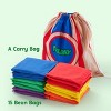 Joyfy 16 PCS Durable Bean Bags All-Weather Toss Game Set, 4.7" Cornhole Bags For Tossing Outside Lawn Yard Party Game For Kids & Adults Indoor Outdoor - 4 of 4