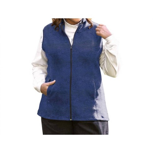 Women s Lyddie Sleeveless Zip Up Fleece Vest Plus Size On The Plus Side Target