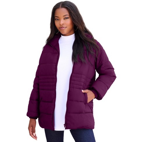 Purple down jacket womens on sale