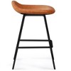 Set of 2 Kempton Counter Height Stool Camel Brown - WyndenHall: Upholstered, Foam Padded, Metal Frame - 4 of 4