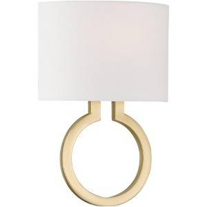 Possini Euro Design Possini Euro Titus 14 3/4" High Painted Gold Wall Sconce - 1 of 4