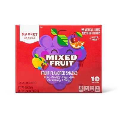 Mixed Fruit Flavored Snacks - 10ct - Market Pantry™