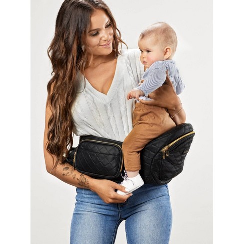 Tushbaby Vegan Leather Hip Seat Baby Carrier Black Target