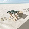 evamatise Springtime Florals On Dark Folding Stool - Deny Designs - 3 of 3