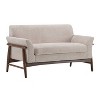 Christopher Knight Home Emma Modern 57.5" Elm Wood Frame Upholstered Loveseat - 4 of 4
