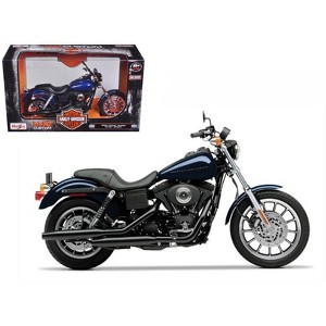 2004 Harley-Davidson Dyna Super Glide Sport Blue 1/12 Diecast Motorcycle Model by Maisto - 1 of 4