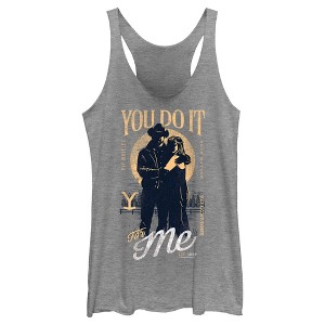 Women's Yellowstone Distressed Beth and Rip You Do It for Me Racerback Tank Top - 1 of 4