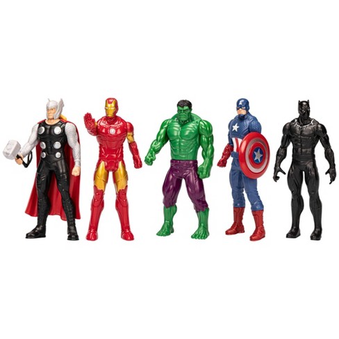 Set of avengers action on sale figures