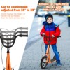 Infans Kids Scooter with Caliper Brakes, 12" Inflatable Wheels, Height Adjustable All Terrain Off-Road Scooter, Pre-Assembled Scooter for 8+, Orange - 4 of 4