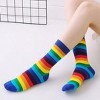 Rainbow Striped Socks from the Sock Panda (Women's Sizes or Tween Small Sizes) - Blue - 2 of 4