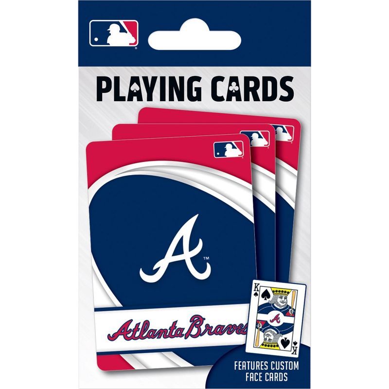 MasterPieces Officially Licensed MLB Atlanta Braves Playing Cards - 54 Card Deck for Adults, 1 of 6