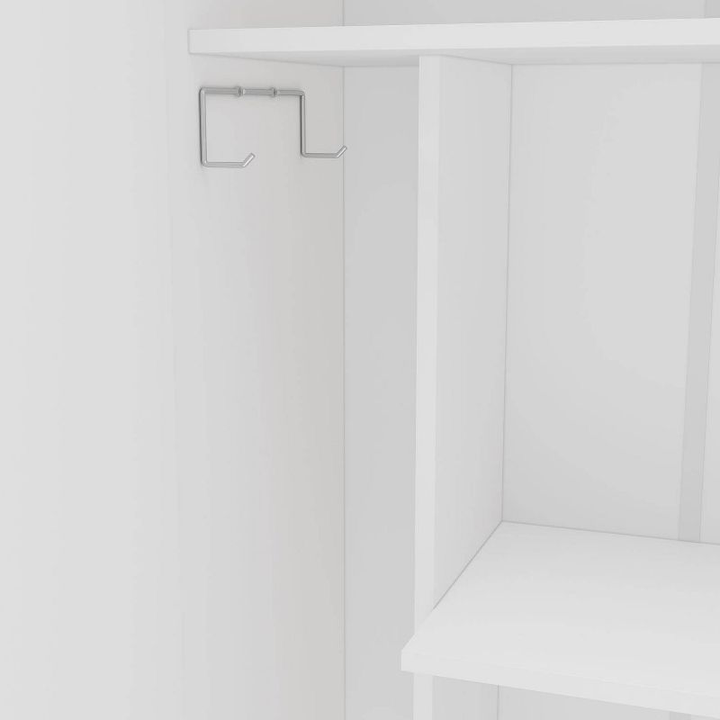 Morganton 2 Door Storage Cabinet White - Polifurniture, 3 of 7