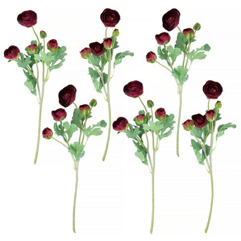 Northlight Real Touch Red Artificial Rose Stems, Set of 6 - 26 inch