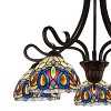 Chloe Lighting Serenity Victorian Tiffany-Style Dark Bronze 5 Light Large Chandelier 27" Wide - 3 of 4