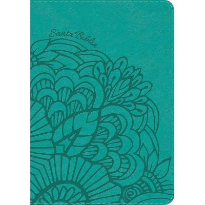 Rvr 1960 Biblia Compacta Letra Grande Aqua, Símil Piel - by  B&h Español Editorial (Leather Bound)