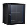 Wall Mount Network Cabinet with Glass Door - Steel Server Rack with Cooling Fan Holes & Lock for Router and WiFi Equipment - 2 of 4