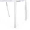 Ivy 2pk Resin Modern Stacking Dining Chairs - White - Christopher Knight Home: Weather-Resistant, No Assembly Required - 3 of 4