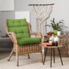 EAGLE PEAK Tufted Outdoor/Indoor High Back Patio Chair Cushions, Set of 2, 46'' x 22'' - 2 of 4