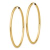 Black Bow Jewelry 2mm x 45mm 14k Yellow Gold Polished Round Endless Hoop Earrings - 2 of 4