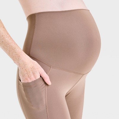 Over Belly High-Rise Performance Pocket Active Maternity Leggings - Isabel