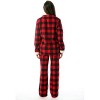 #FollowMe Printed Flannel Button-Front PJ Pant Set  Classic, Cozy Sleepwear - 3 of 3