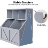 Garvee Toy Storage Organizer and Kids Bookshelf 6-Shelf Durable Cubby Storage for Toddlers - 3 of 4
