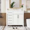 VYNXARIA 36'' Bathroom Vanity with Resin Sink - Stylish Freestanding Storage Cabinet - 2 of 4