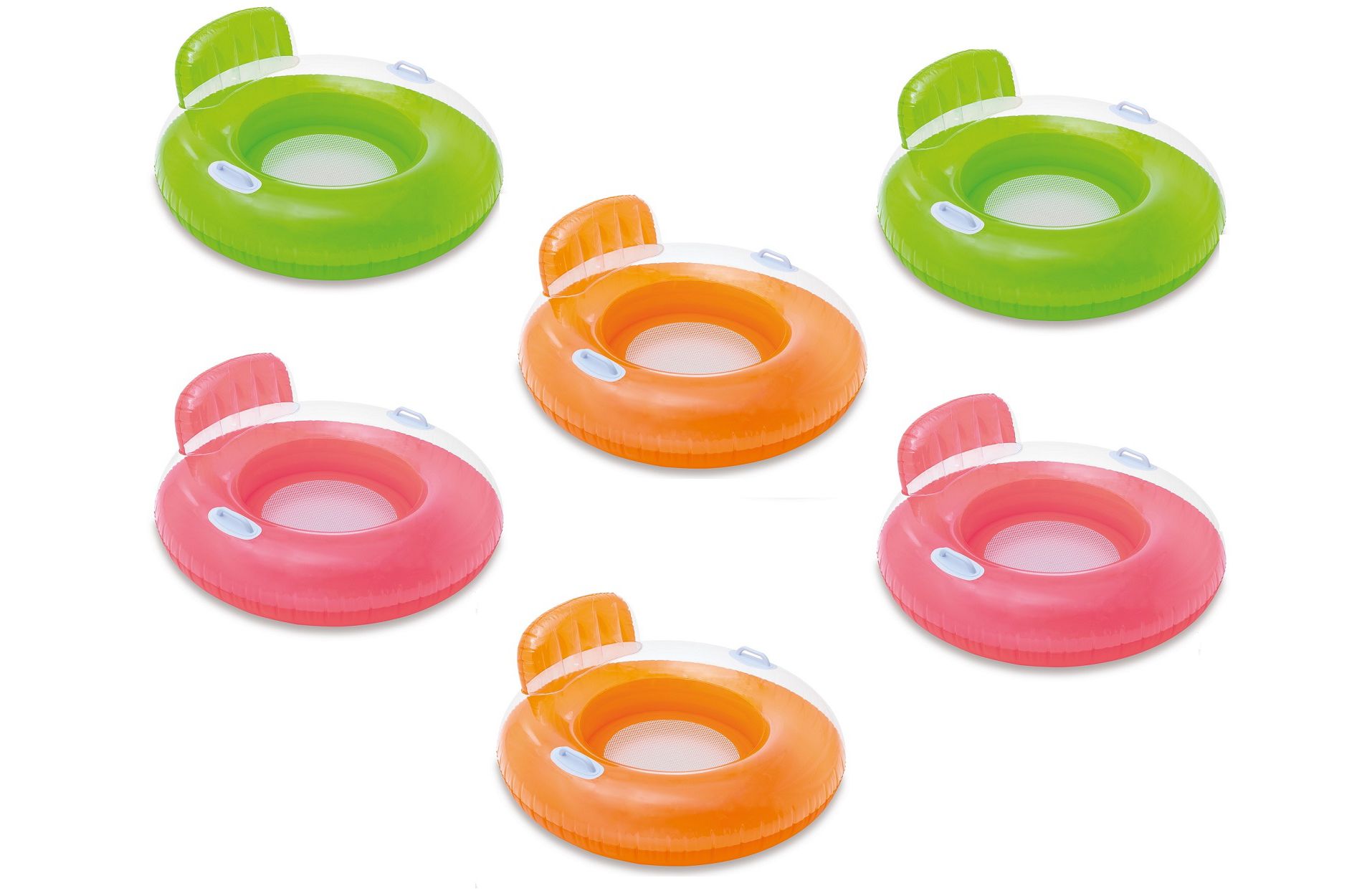Intex Candy Color Inflatable Lounges 40" Diameter 6 Pack