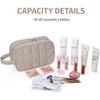 Narwey Puffy Travel Toiletry Bag for Traveling Women Girl, Travel Bag for Toiletries, - 2 of 3
