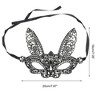 Unique Bargains Lace Long-Ear Bunny Half Face Party Mask 1 Pc - 2 of 4