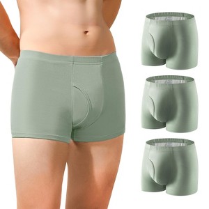 CARER Incontinence Boxer for Men Bladder Leak Protection Washable Reusable - 8oz Heavy Absorbency 3pk - 1 of 4