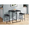 24.5" Fabric & Metal Backless Padded Saddle Counter Height Barstool (Set of 2) with Contemporary Modern Design for Kitchen - 4 of 4