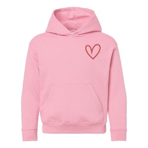 The Juniper Shop Embroidered Hand Drawn Heart Youth Graphic Hoodie - 1 of 3