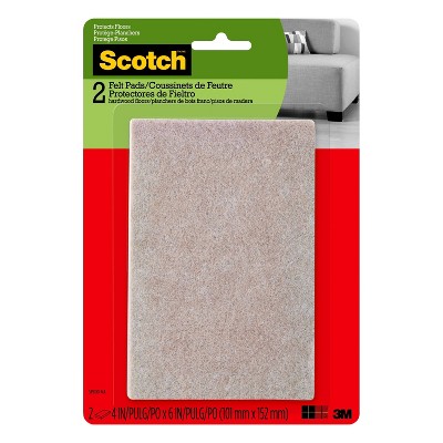 Scotch 2pk Felt Pads Beige