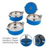 Healthy Human Travel Dog Bowls |Set of 2 Interlocking Bowls - 2 of 4
