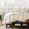 Deny Designs 3pc Full/Queen Menina Lisboa Blue Yellow Striped Duvet Cover and Pillow Sham Set Blue - image 3 of 4