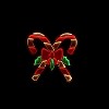 Holiday Infinity Double Candy Cane – 22.5"H Indoor Christmas Decor By Melrose - 3 of 3