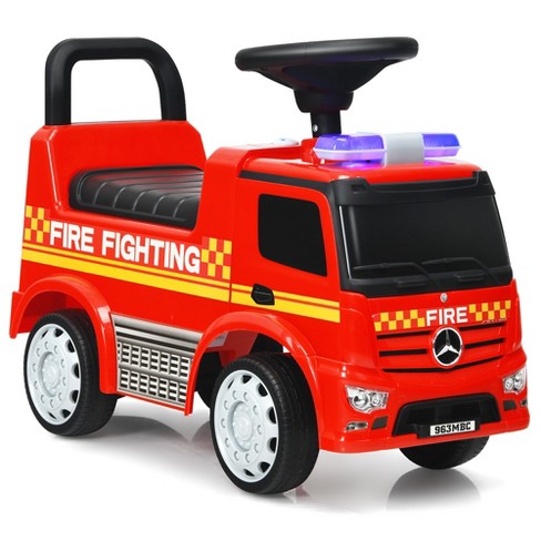 Kids motorized on sale fire truck